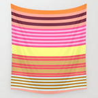 stripe pattern -bright Wall Tapestry Gallery Image 4
