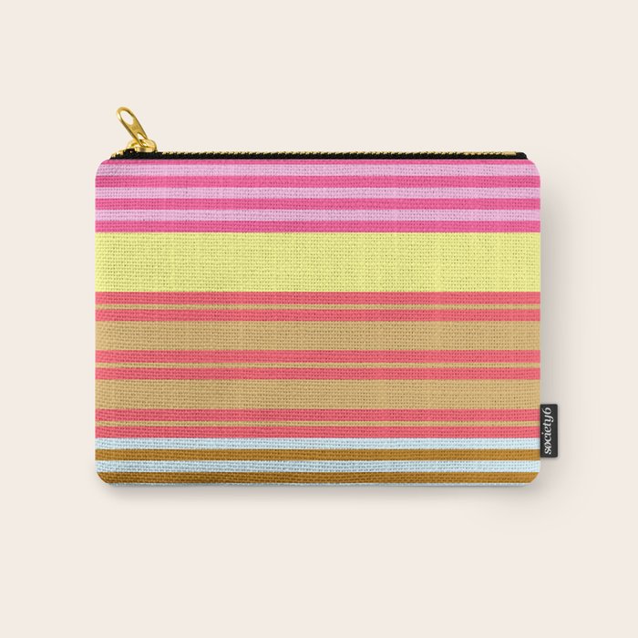 stripe pattern -bright Carry All Pouch Gallery Image 1