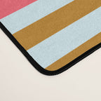 stripe pattern -bright Desk Mat Gallery Image 4