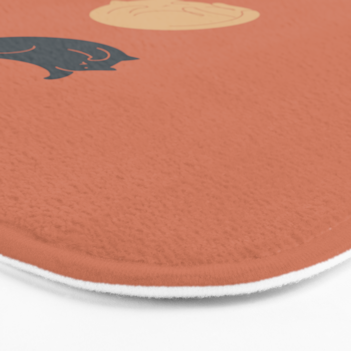 Cat Landscape 61: Meow Phases 2 Bath Mat Gallery Image 3