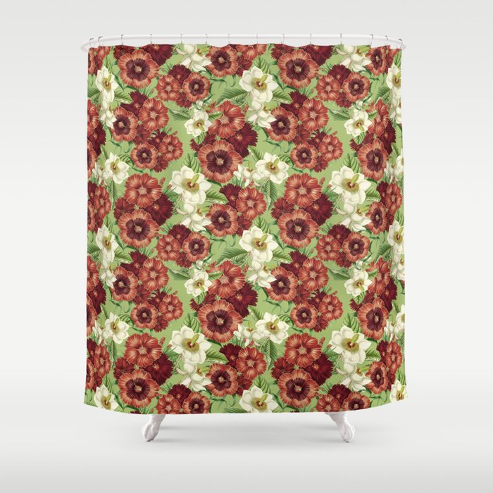 Vintage Garden XVII Shower Curtain Gallery Image 1