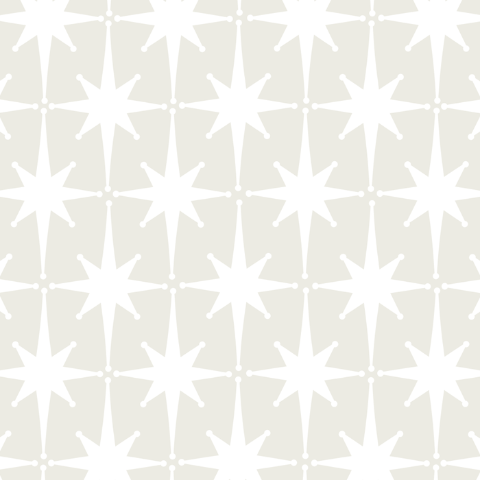 Midcentury Modern Atomic Starburst Pattern in Pale Beige Greige and White Coffee Mug Gallery Image 2