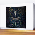 Death Moth Goat Skull Wall Mural Gallery Image 2