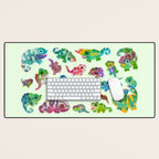 Chameleon - bright Desk Mat Gallery Image 1