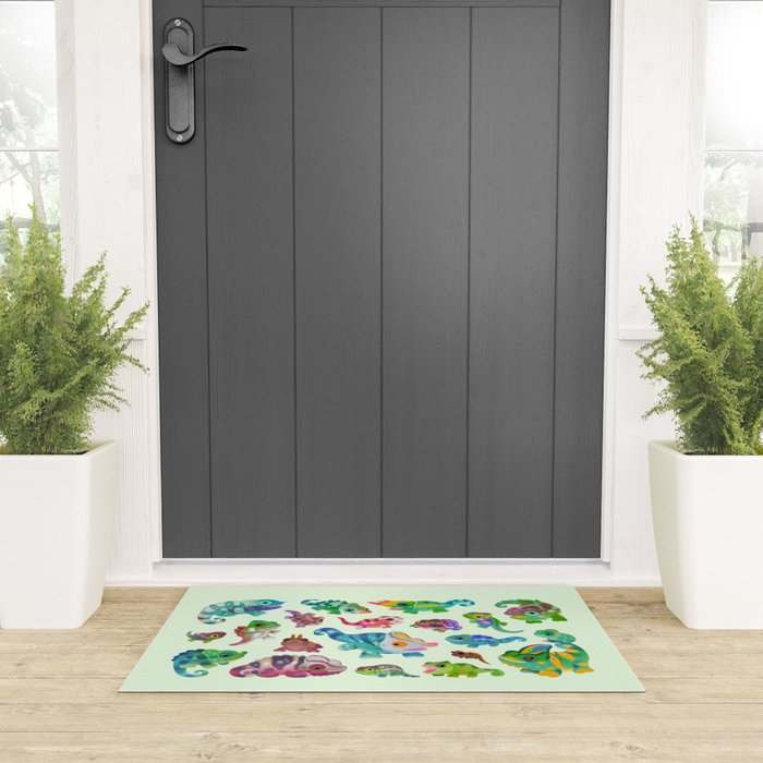 Chameleon - bright Welcome Mat Gallery Image 3