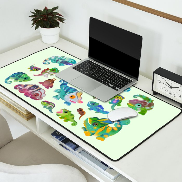 Chameleon - bright Desk Mat Gallery Image 2