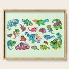 Chameleon - bright Serving Tray Gallery Image 1