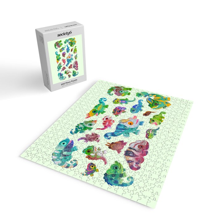 Chameleon - bright Jigsaw Puzzle Gallery Image 2