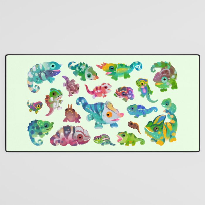 Chameleon - bright Desk Mat Gallery Image 3