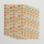 Hard choice // shoes on yellow background Wrapping Paper Gallery Image 3
