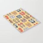 Hard choice // shoes on yellow background Notebook Gallery Image 3