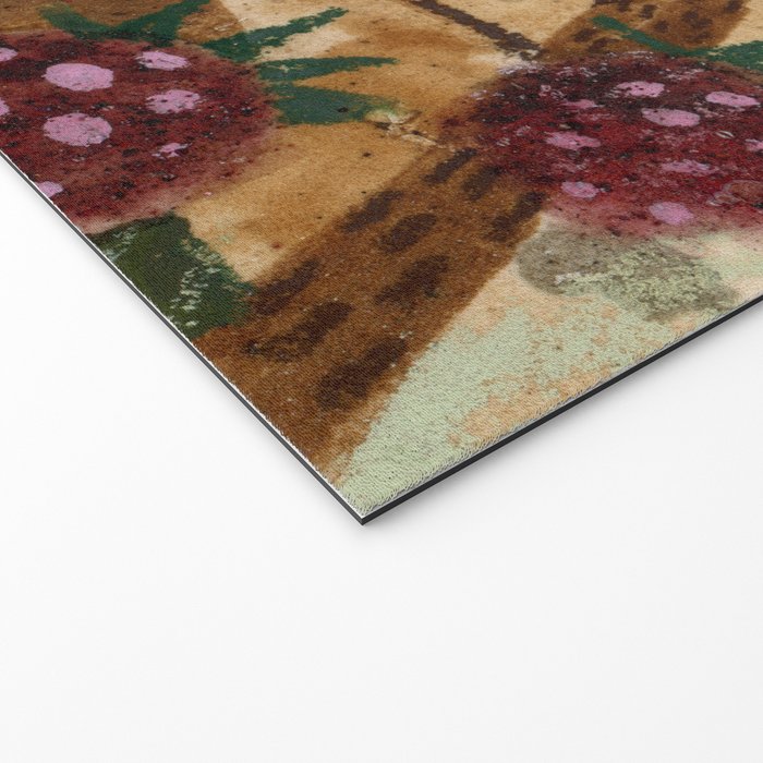 In Season in Red Raspberry and Forest Green Welcome Mat Gallery Image 2