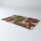 In Season in Red Raspberry and Forest Green Rug Gallery Image 3