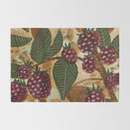 In Season in Red Raspberry and Forest Green Rug Gallery Image 2