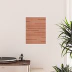 Geometric Art, Colorful Stripes, Terracotta Poster Gallery Image 2