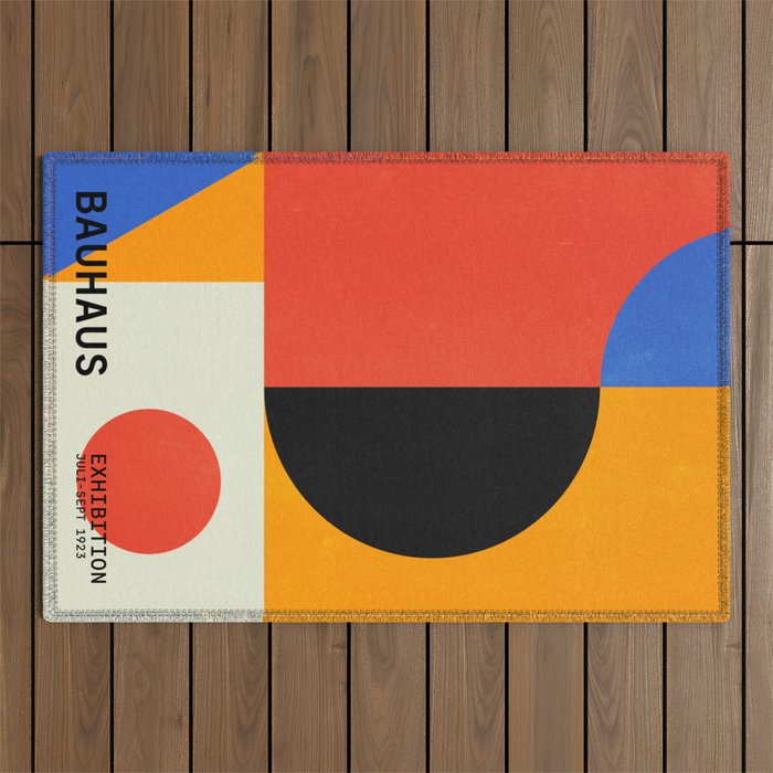 BAUHAUS 08: Exhibition 1923 | Mid Century Series Outdoor Rug Gallery Image 1