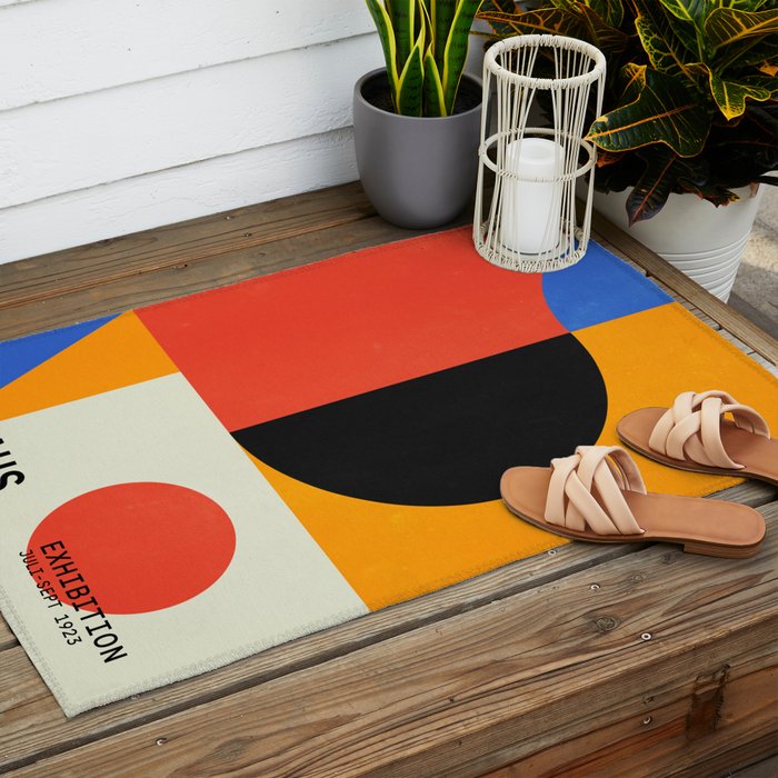 BAUHAUS 08: Exhibition 1923 | Mid Century Series Outdoor Rug Gallery Image 2