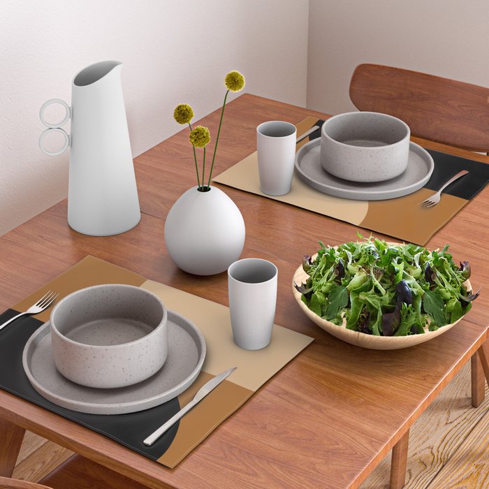 Modern Minimal Arch Abstract LXXX Placemat Gallery Image 2