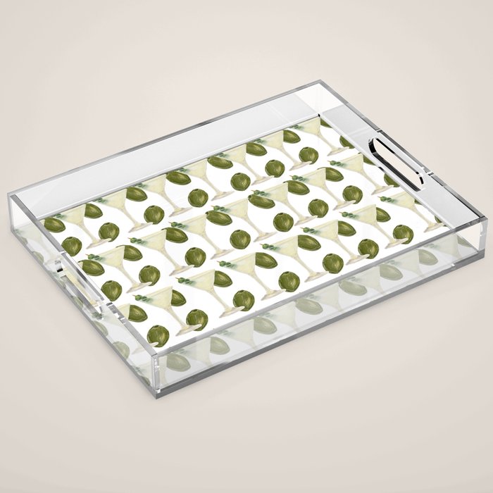 Dry Martini and Olives Happy Hour Acrylic Tray Gallery Image 1