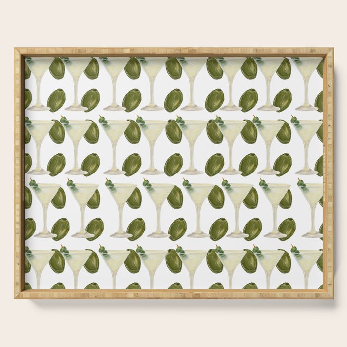 Dry Martini and Olives Happy Hour Serving Tray Gallery Image 1