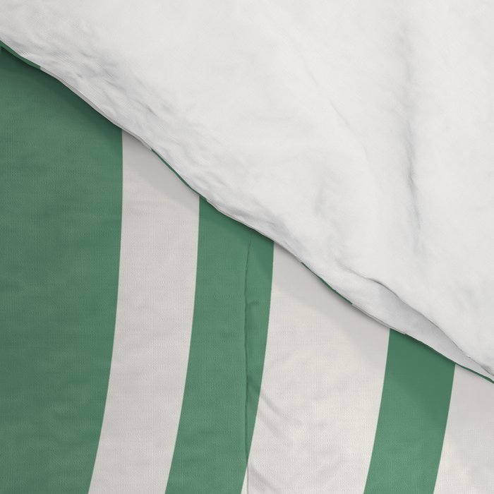 Wavy Stripes XXXIX - Kelly Green Comforter Gallery Image 4