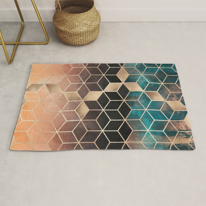 Ombre Dream Cubes Rug Gallery Image 1