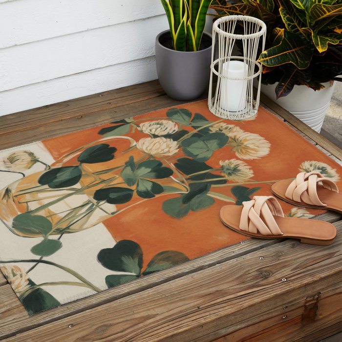 Clover Still Life Outdoor Rug Gallery Image 2