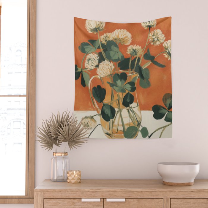 Clover Still Life Wall Tapestry Gallery Image 2