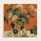 Clover Still Life Wood Wall Art Gallery Image 1