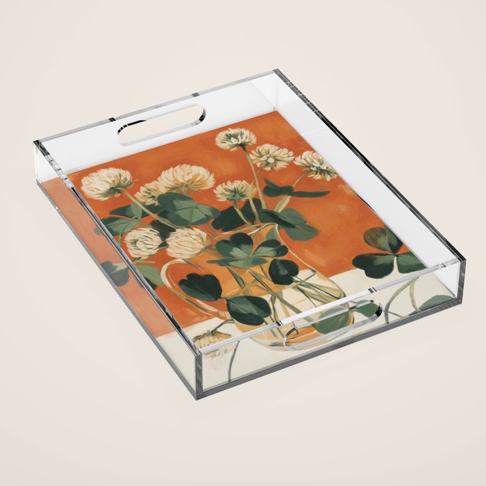 Clover Still Life Acrylic Tray Gallery Image 1