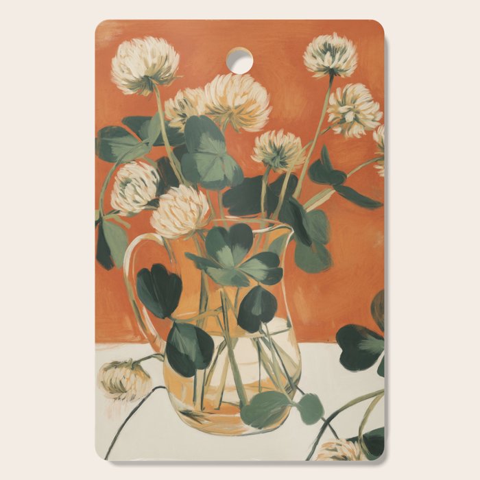 Clover Still Life Cutting Board Gallery Image 1