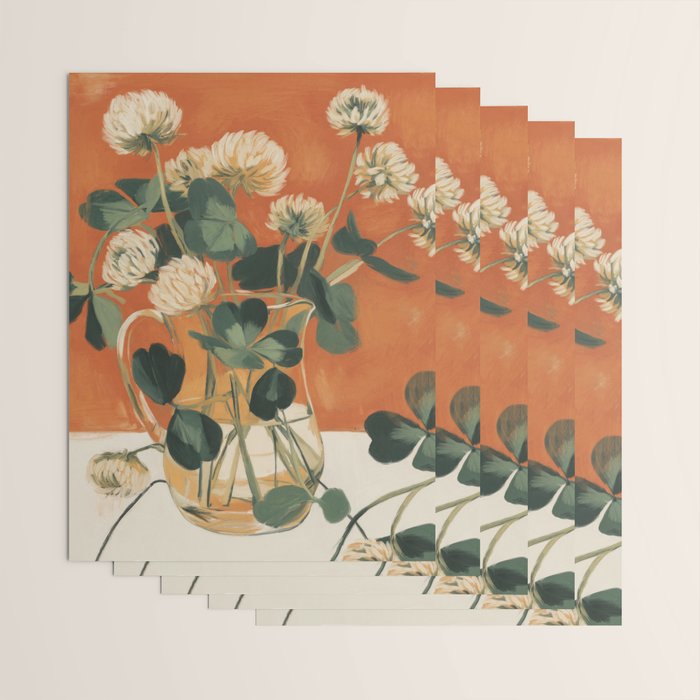 Clover Still Life Wrapping Paper Gallery Image 3