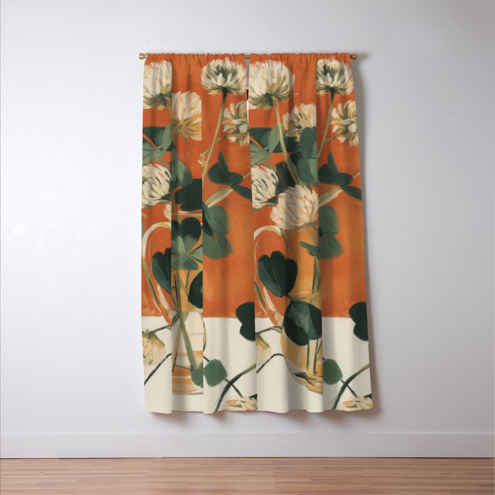 Clover Still Life Window Curtain Gallery Image 3