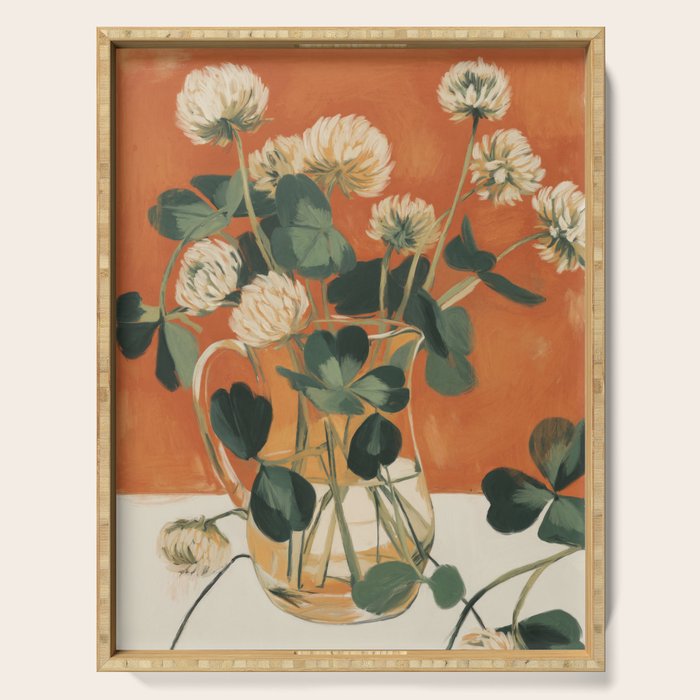 Clover Still Life Serving Tray Gallery Image 1