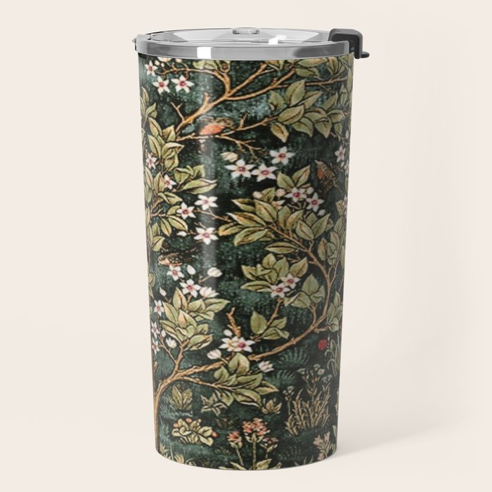 William Morris Tree Of Life, Morris floral, No 4. Travel Mug Gallery Image 2