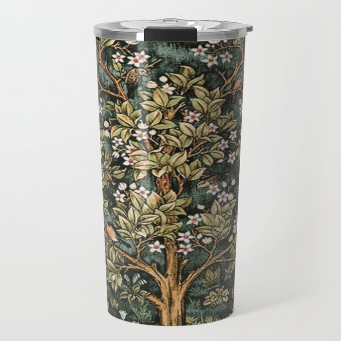 William Morris Tree Of Life, Morris floral, No 4. Travel Mug Gallery Image 1