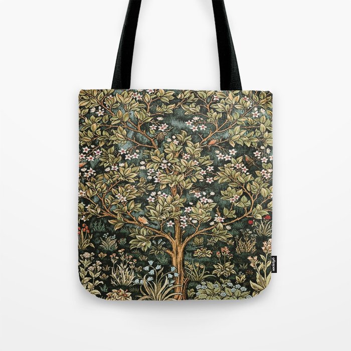 William Morris Tree Of Life, Morris floral, No 4. Tote Bag Gallery Image 1