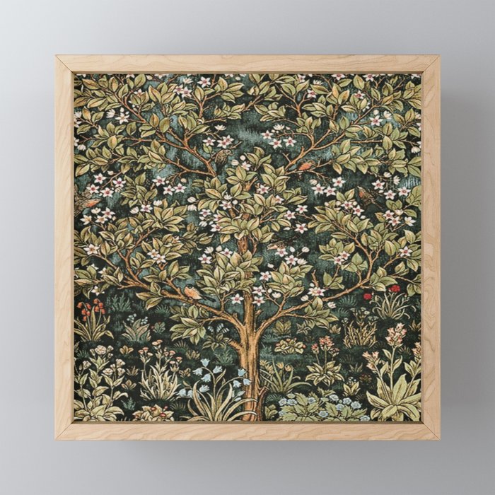 William Morris Tree Of Life, Morris floral, No 4. Mini Art Print Gallery Image 1