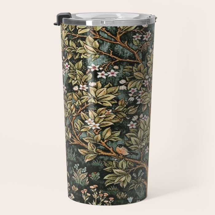 William Morris Tree Of Life, Morris floral, No 4. Travel Mug Gallery Image 3