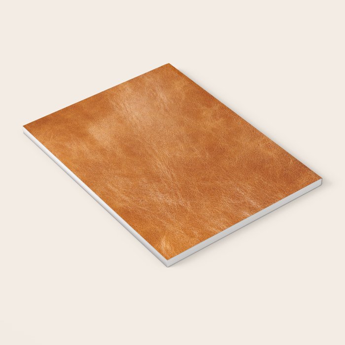 Natural brown leather, vintage texture Notebook Gallery Image 3