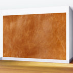Natural brown leather, vintage texture Wall Mural Gallery Image 2