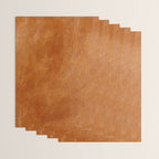 Natural brown leather, vintage texture Wrapping Paper Gallery Image 3