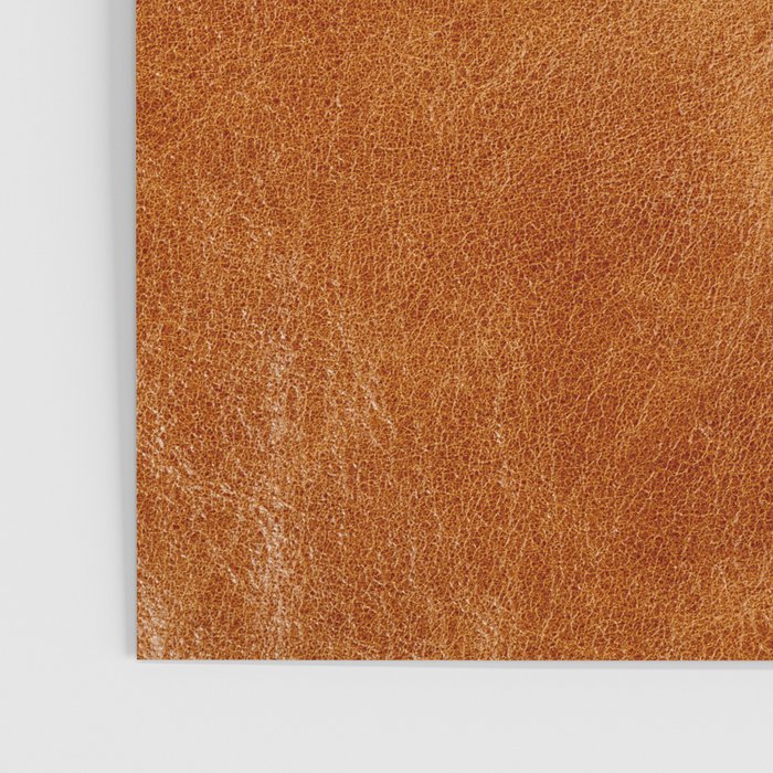 Natural brown leather, vintage texture Poster Gallery Image 3