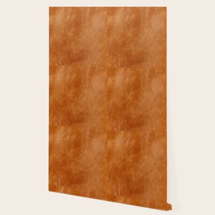 Natural brown leather, vintage texture Wallpaper Gallery Image 2