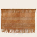 Natural brown leather, vintage texture Wall Hanging Gallery Image 1