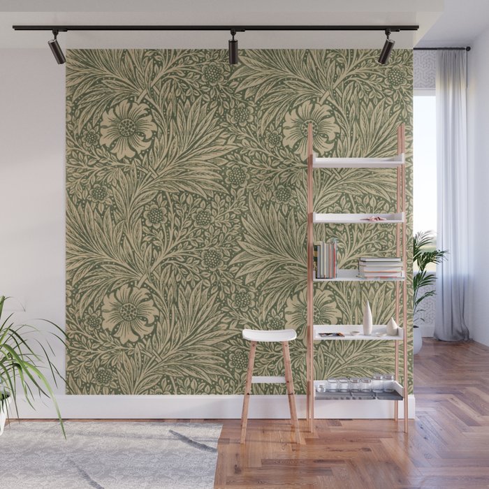 Marigold by William Morris 1875 Antique Vintage Victorian Jugendstil Art Nouveau Retro Pattern Wall Mural Gallery Image 1