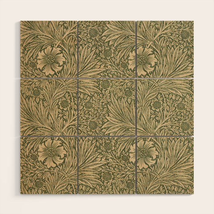 Marigold by William Morris 1875 Antique Vintage Victorian Jugendstil Art Nouveau Retro Pattern Wood Wall Art Gallery Image 1