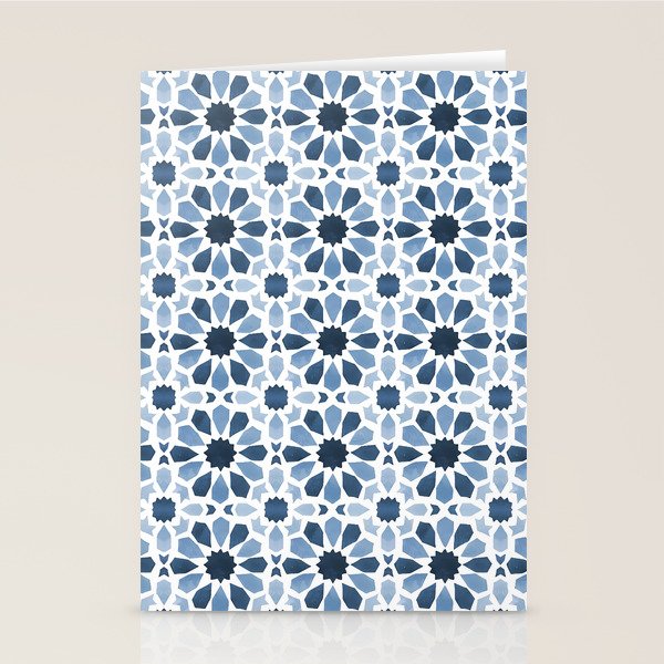 Watercolor Zellige Harmony Stationery Card Gallery Image 2