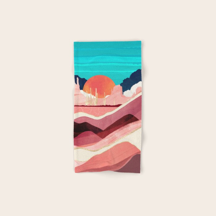 Sunset Desert Bath Towel Gallery Image 1