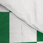 Checkered (Dark Green & White Pattern) Comforter Gallery Image 4